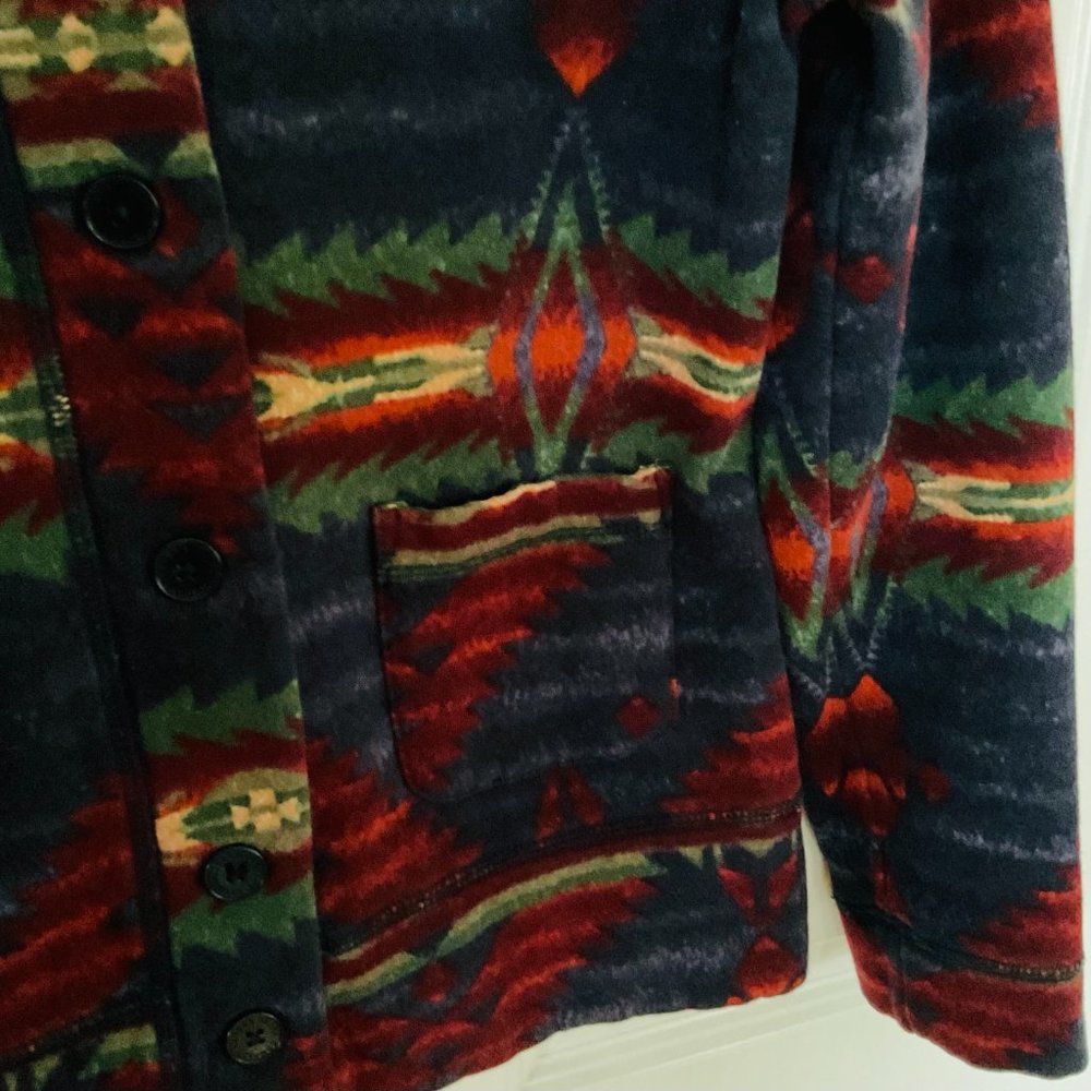 VINTAGE LAUREN JEANS CO. Women's Aztec Tribal Jacket EUC Size L - Picture 7 of 11